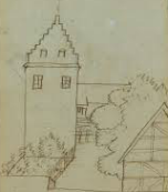 HC Andersens tegning af Klostret